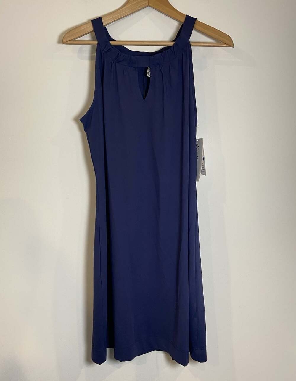 NWT Lulu B Dress UPF 50+ Athletic Stretch A Line Navy Blue Large L New